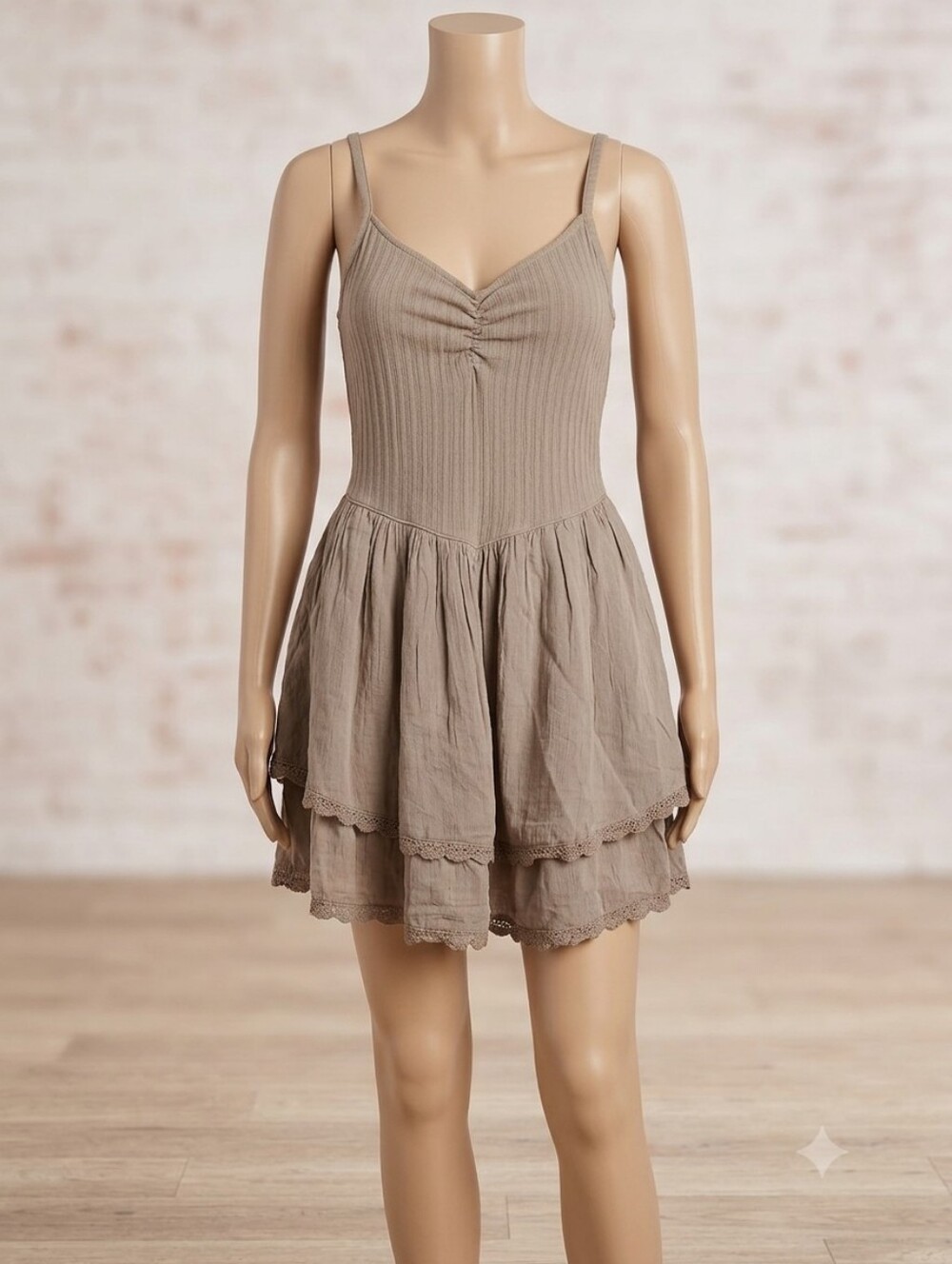 Aerie At The Barre Brown Mini Dress ~New With Tags~ Size Medium